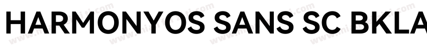 HARMONYOS SANS SC BKLACK字体转换